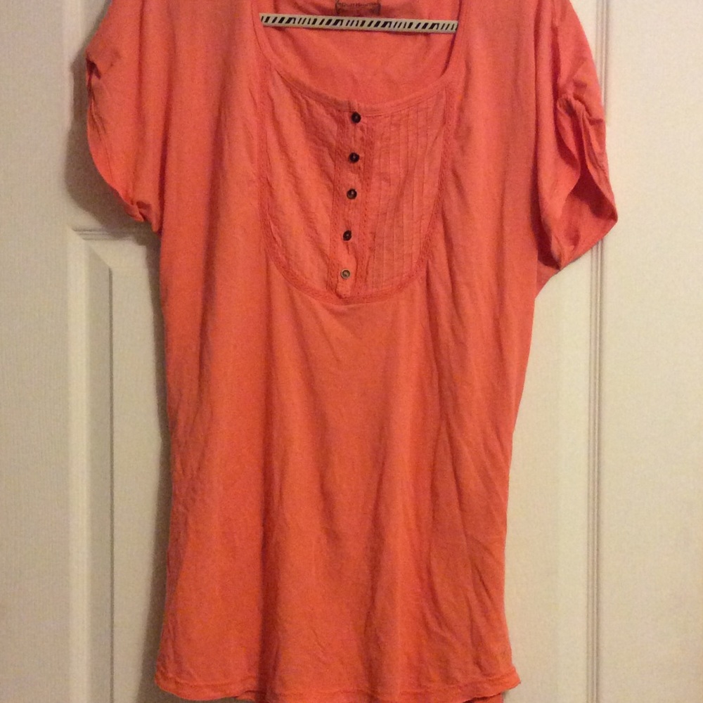 🍁Ruff Hewn like new Orange Top EUC